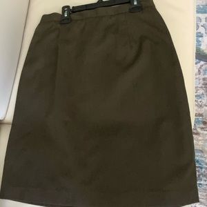 Nice size 14 skirt brown, fully lined.